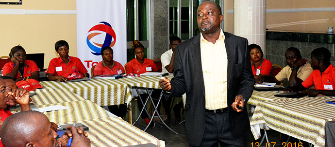 Participants listening to a Session on Malaria  by Dr. Akporere Francis