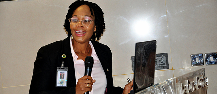 Dr. Gertrude Bassey of NNPC Medicals during her presentation at the 2016 Round-table Meeting